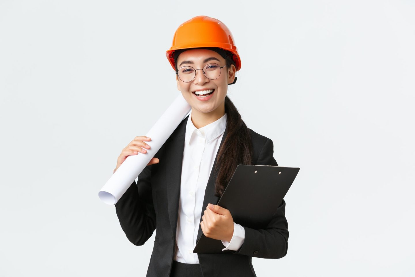 Smiling architect