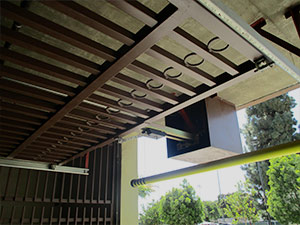 Overhead gate system.