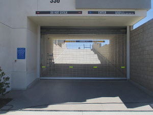 Roll up gate.