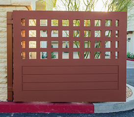 Woodclad entry gate